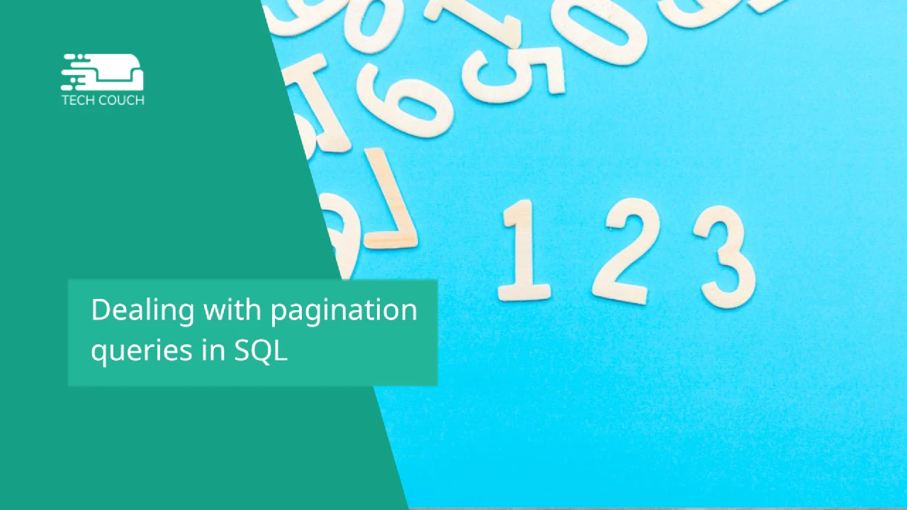 Dealing with pagination queries in SQL