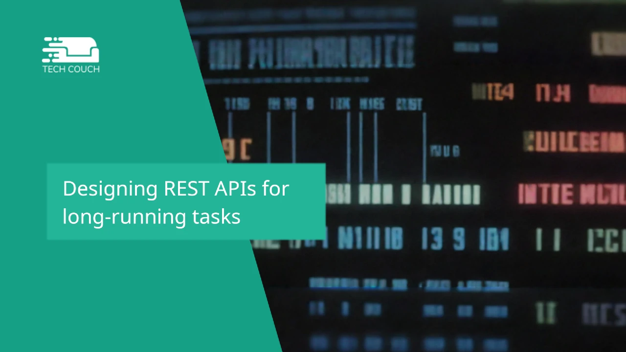 Designing REST APIs for long-running tasks