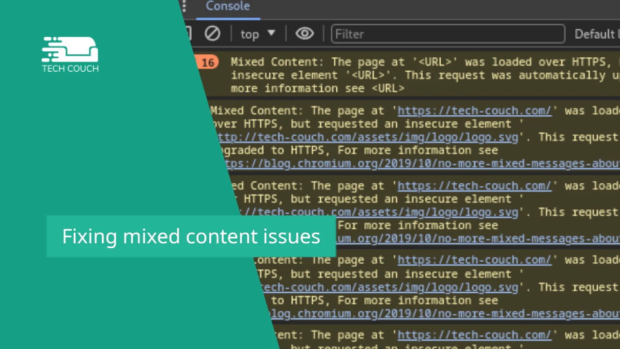 Fixing mixed content issues