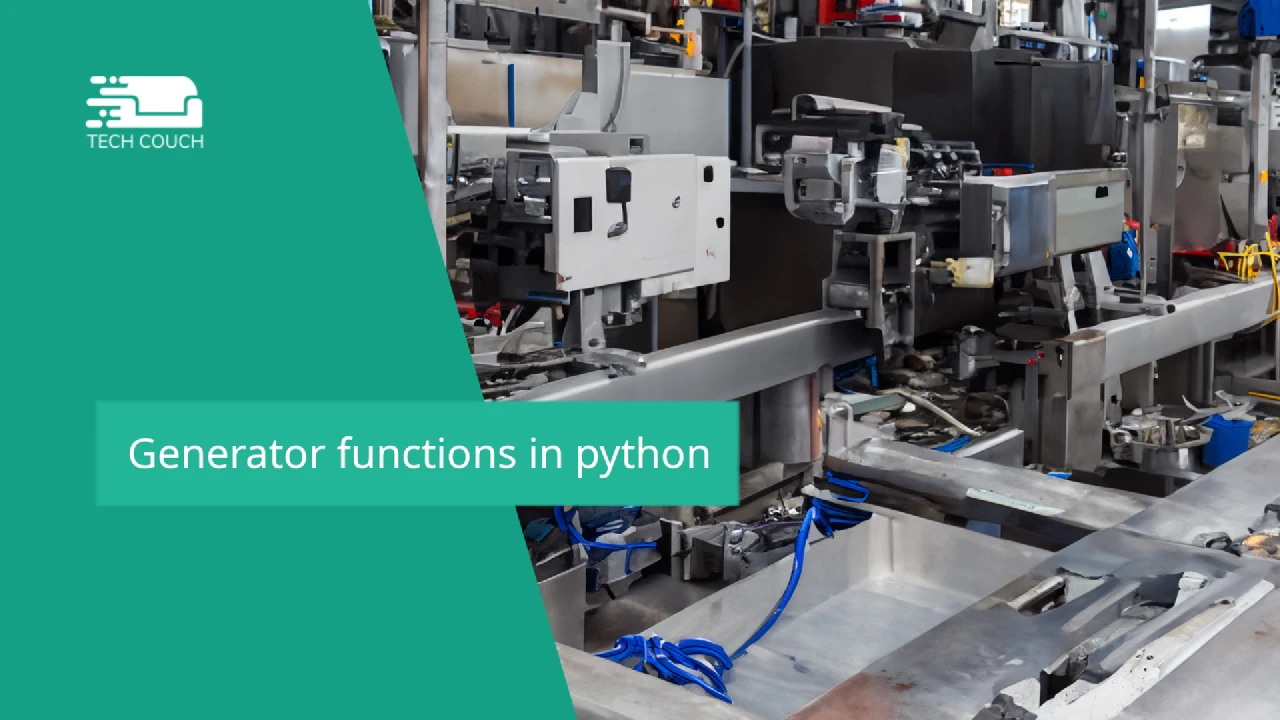 Generator functions in python