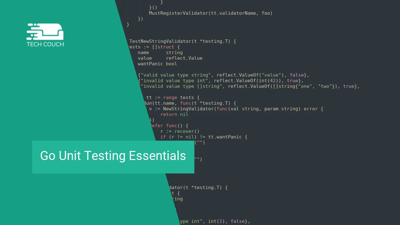 Go unit testing essentials