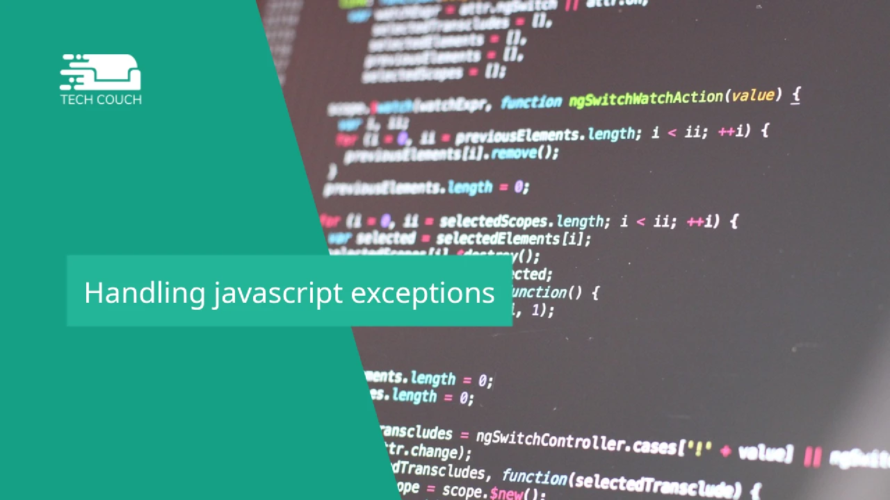 Handling javascript exceptions