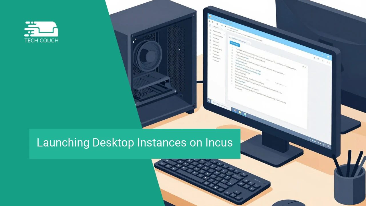 Launching desktop instances on incus