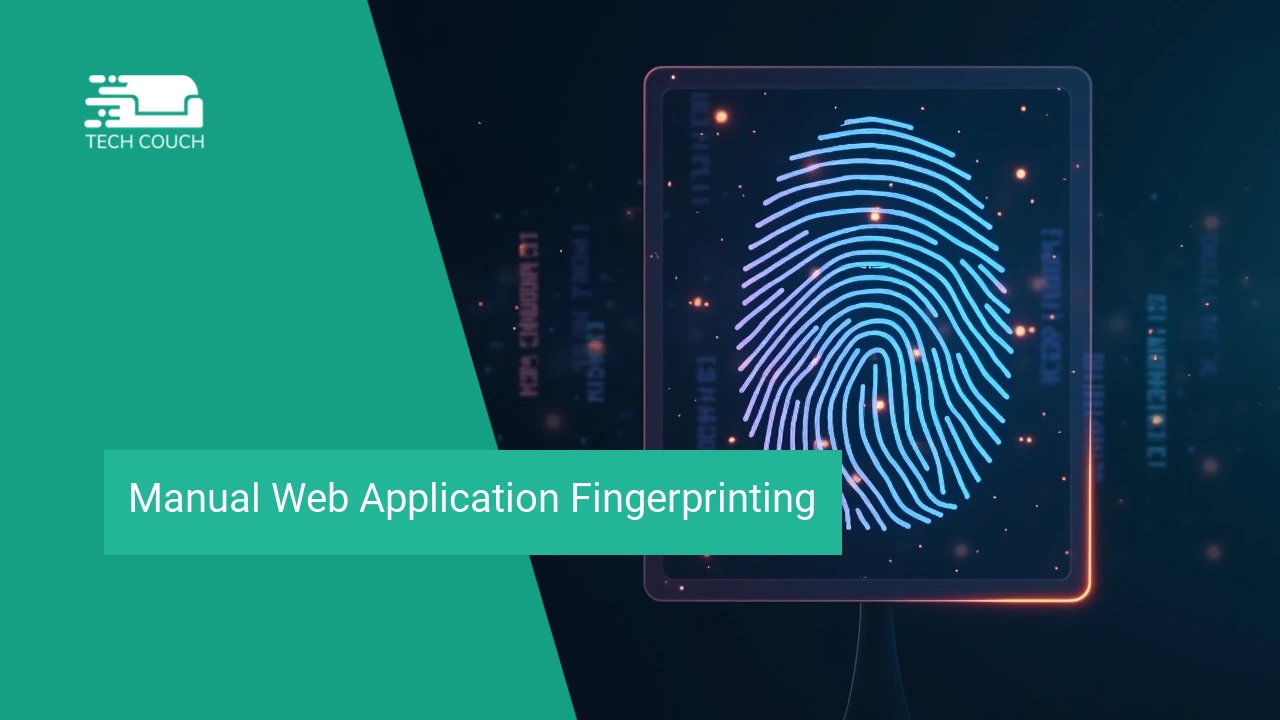 Manual web application fingerprinting