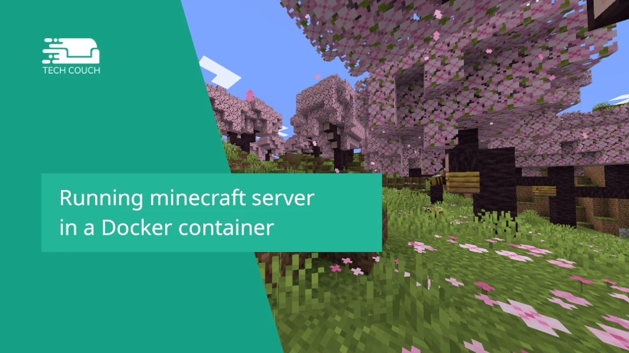 Running minecraft server in a Docker container