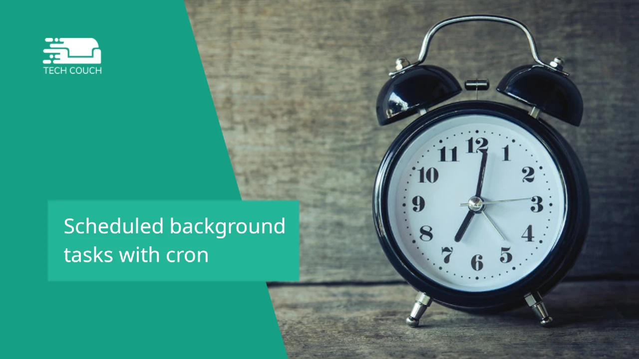 Scheduled background tasks with cron