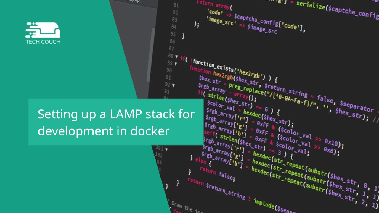 Setting up a LAMP stack for development in docker