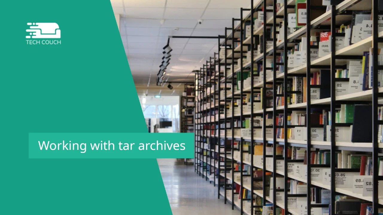 Working with tar archives