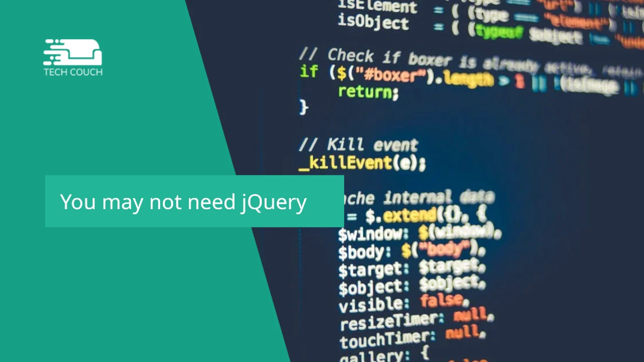 You may not need jQuery